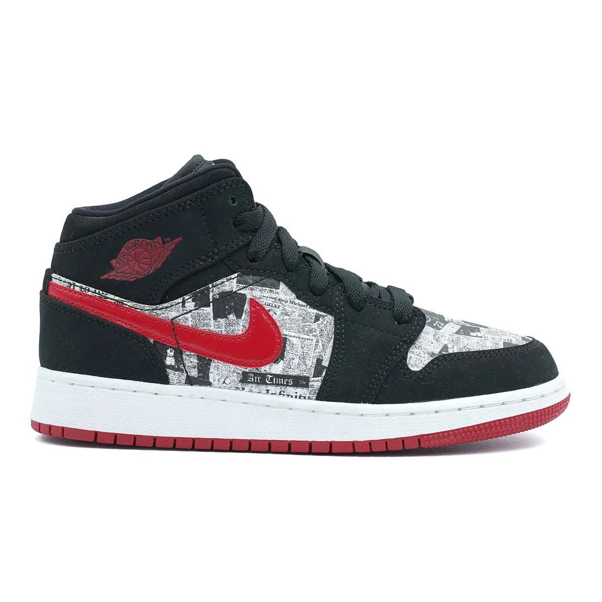 Air Jordan 1 Newspaper Sneakers Fabric Multicolour Colour For Kids