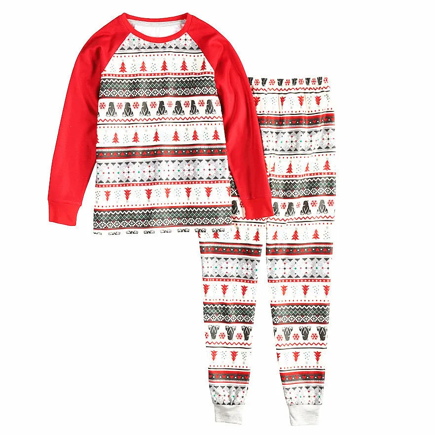 Christmas Pajamas Matching Family Pyjamas Amoi Parent-Child Wear Home Pajamas Fashion Pattern Parent-Child Wear