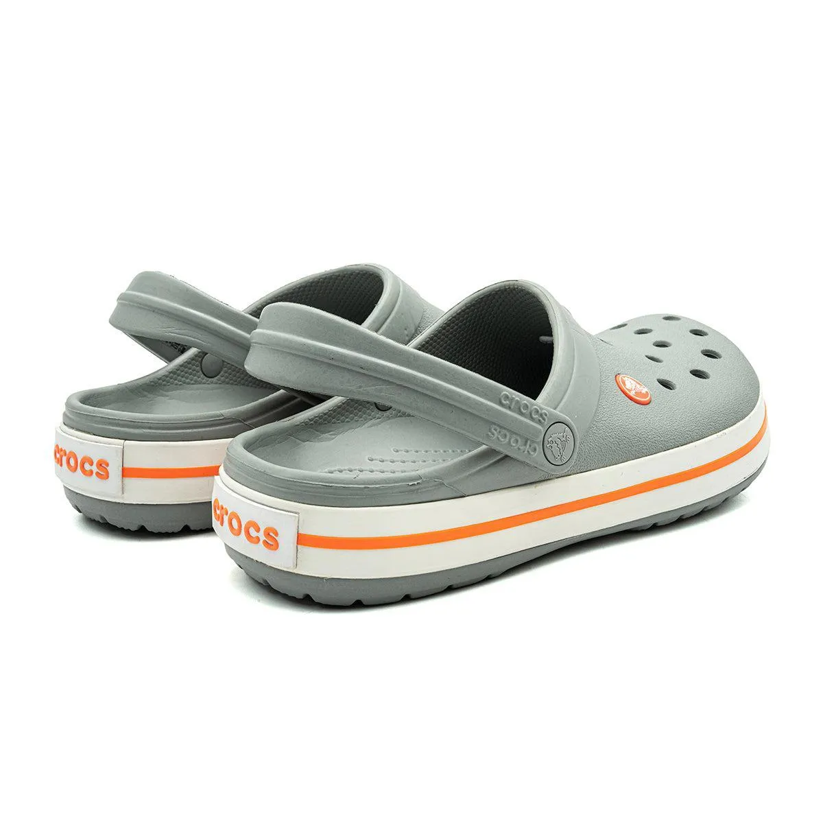 Crocs Slide Crocband Clogs Rubber Grey Colour For Women