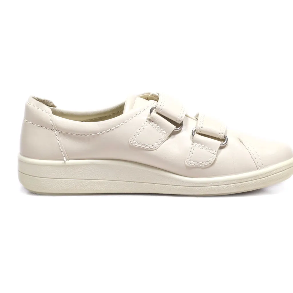 Ecco Low-Top Sneakers Leather Beige Colour For Women