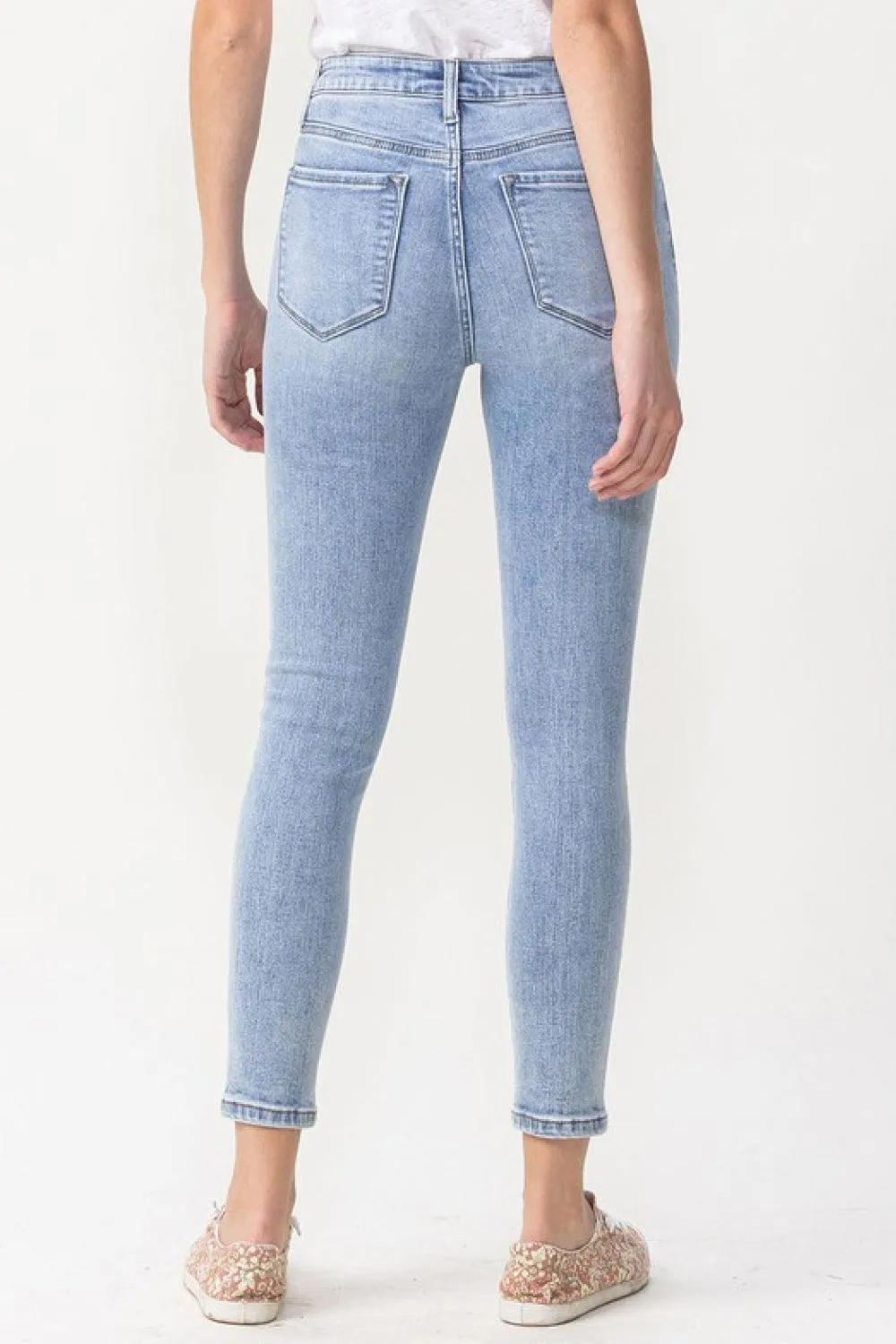 Full Size High Rise Crop Skinny Jeans