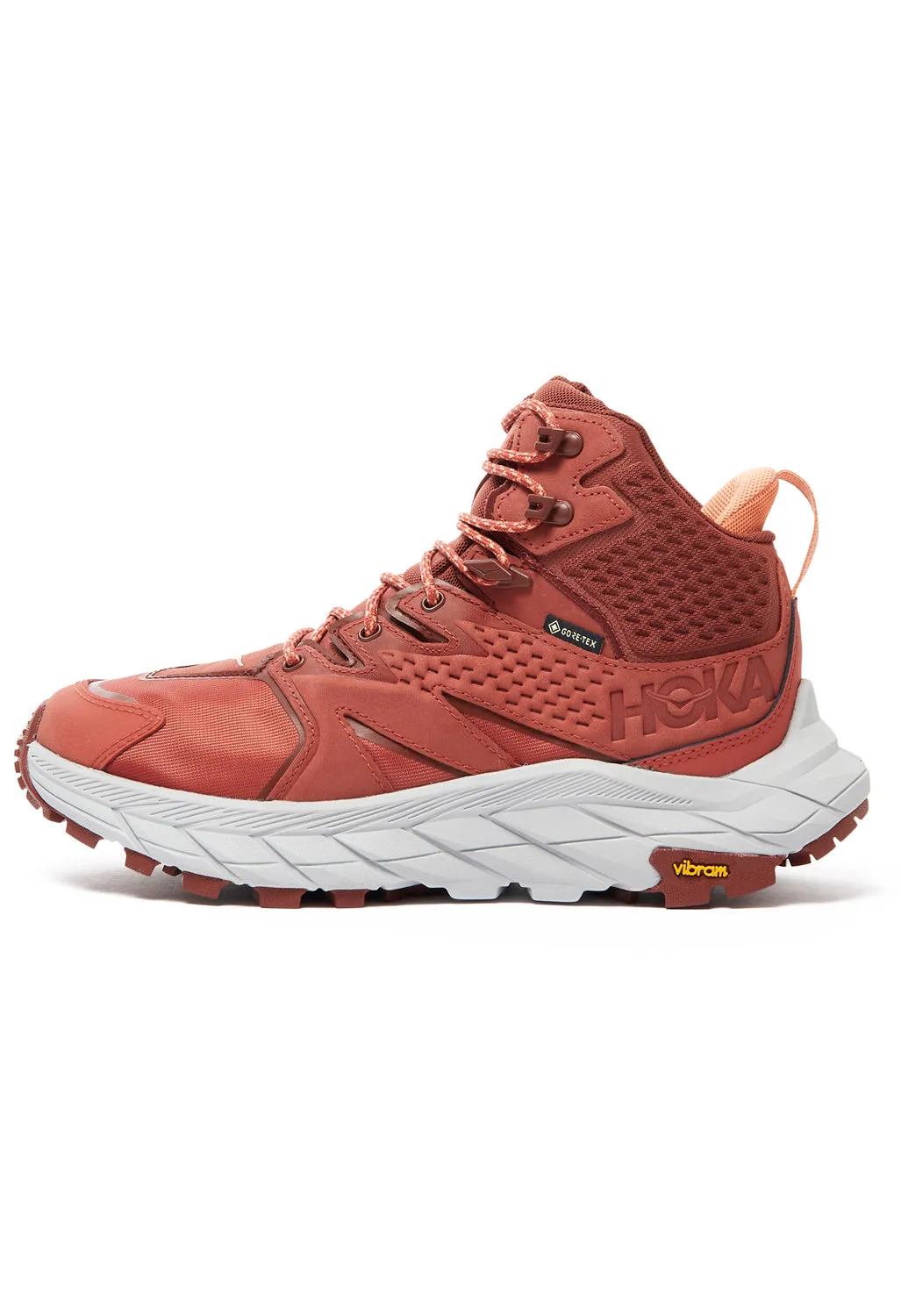 Hoka Anacapa Mid GORE-TEX Women's Boots - Hot Sauce/Cherry Mahogany