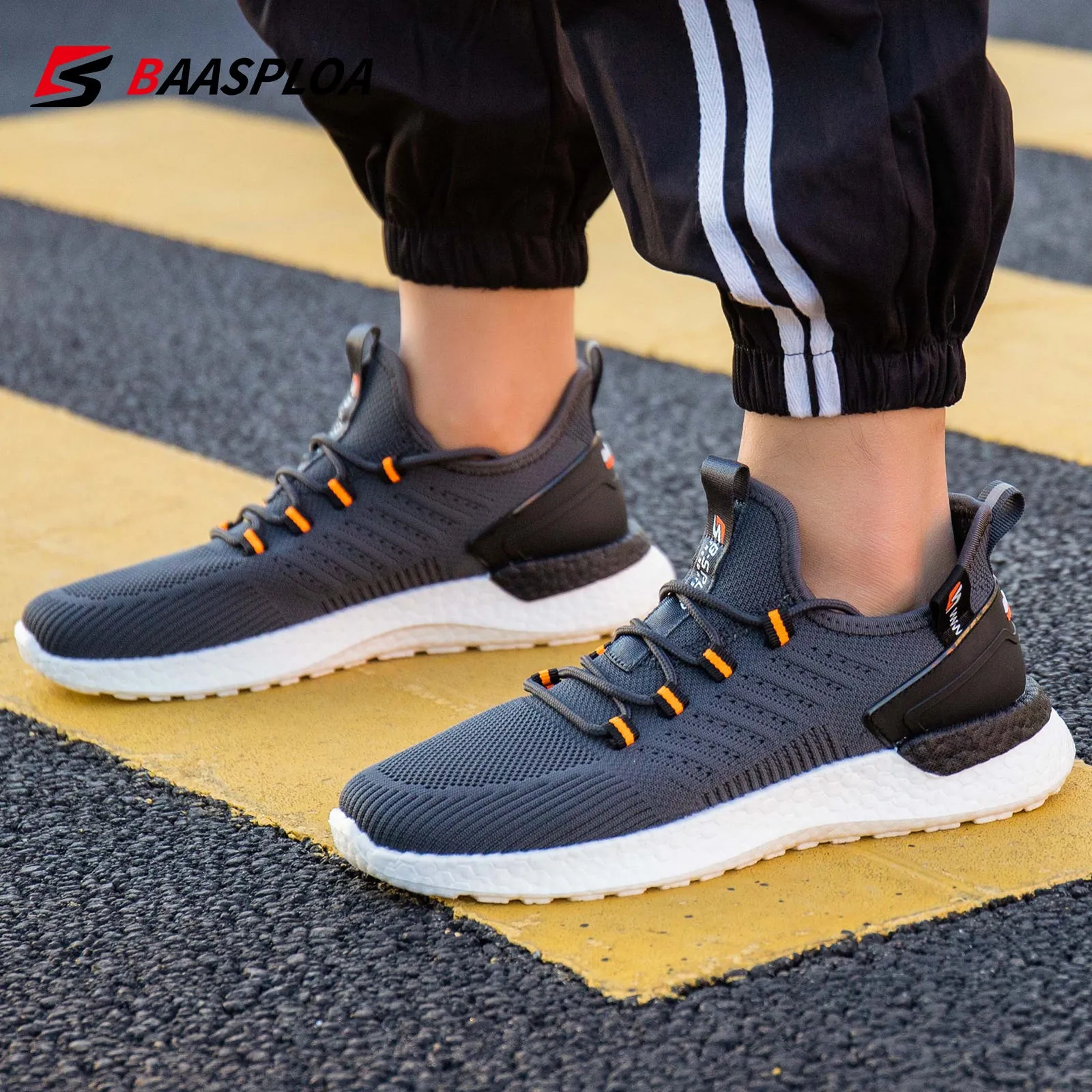 Men's Women's Running Shoes Breathable Trendy Sneakers Casual Light Walking Shoes Comfortable Athletic Training Footwear