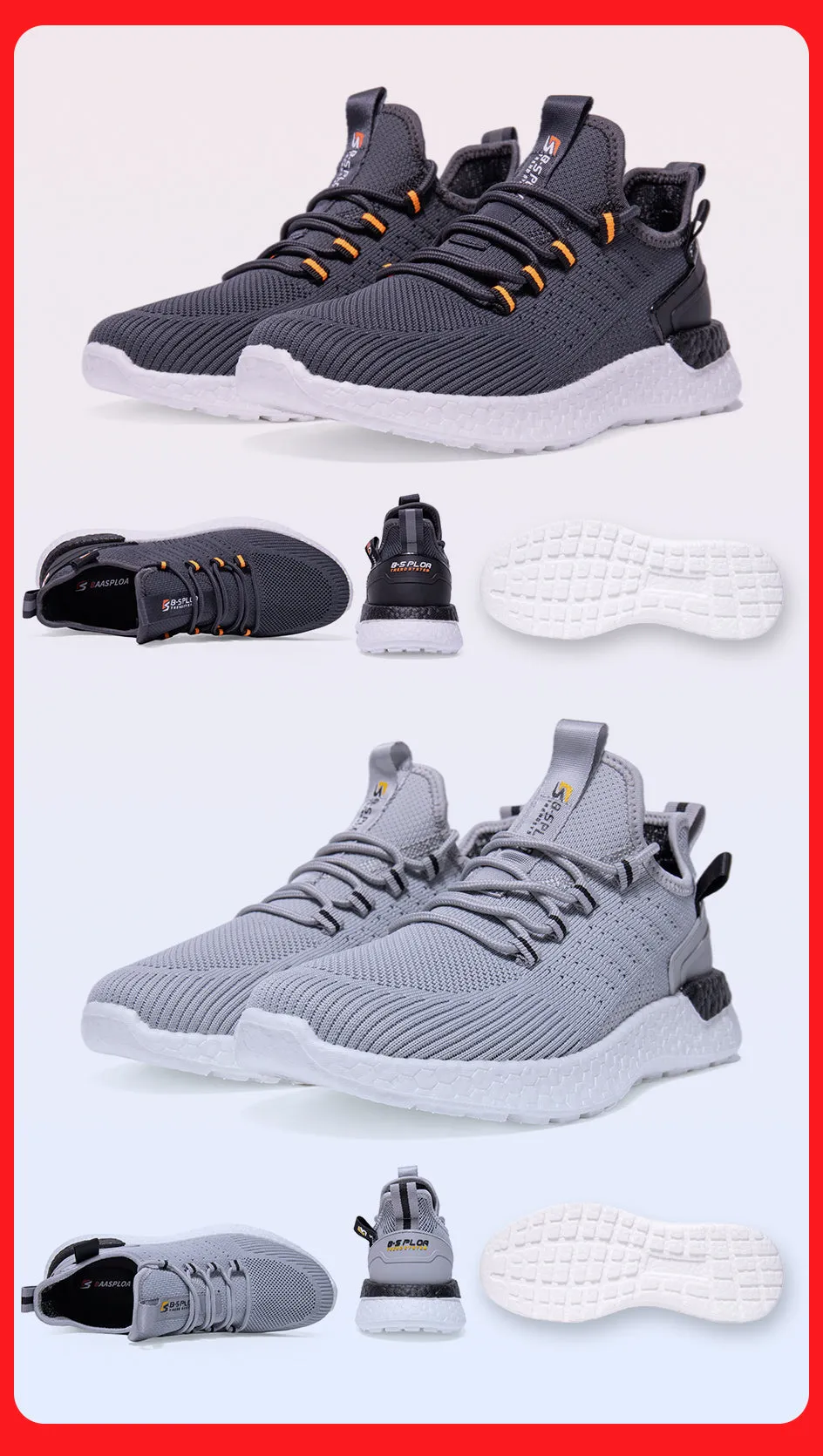 Men's Women's Running Shoes Breathable Trendy Sneakers Casual Light Walking Shoes Comfortable Athletic Training Footwear