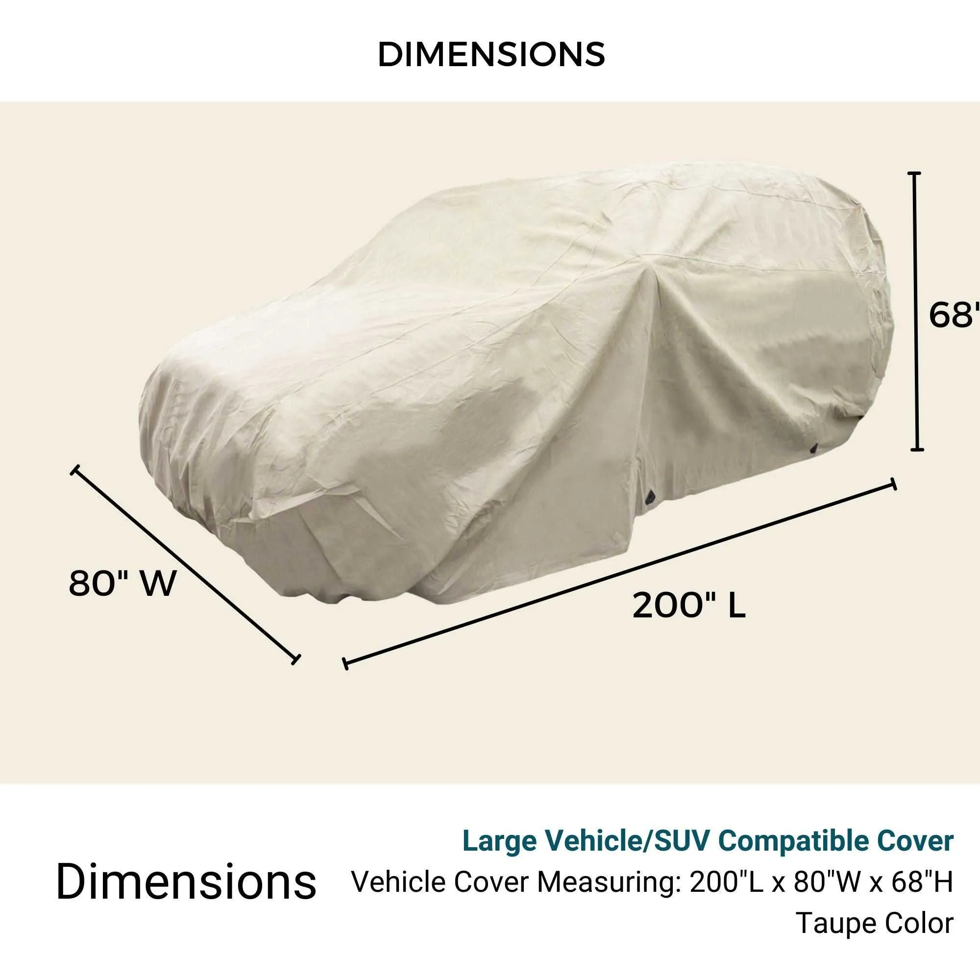 SUV Cover Large 200"L